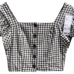 Urban Outfitters Gingham Button Up Top